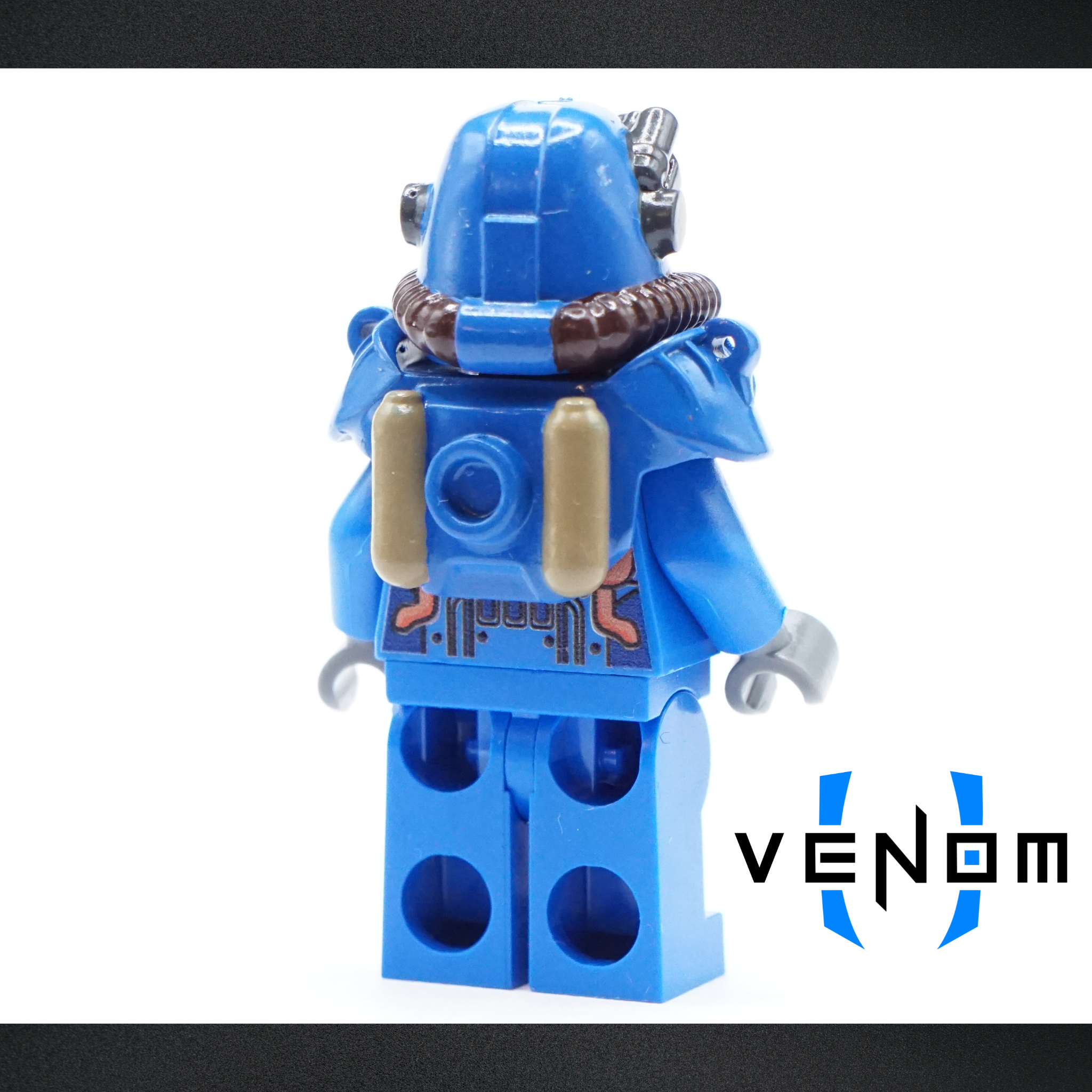 Blue Wasteland Combat Armor UV Printed Figure