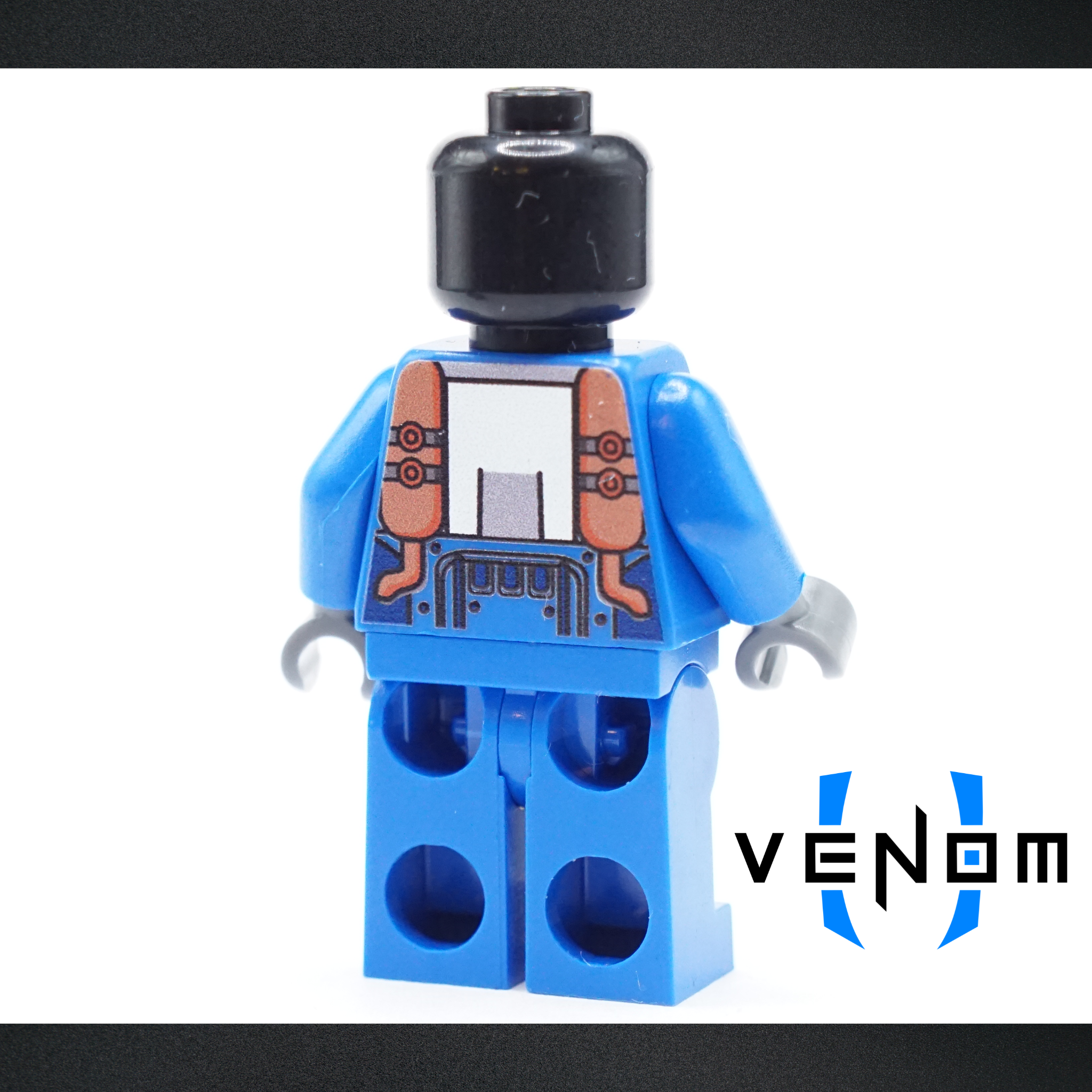 Blue Wasteland Combat Armor UV Printed Figure