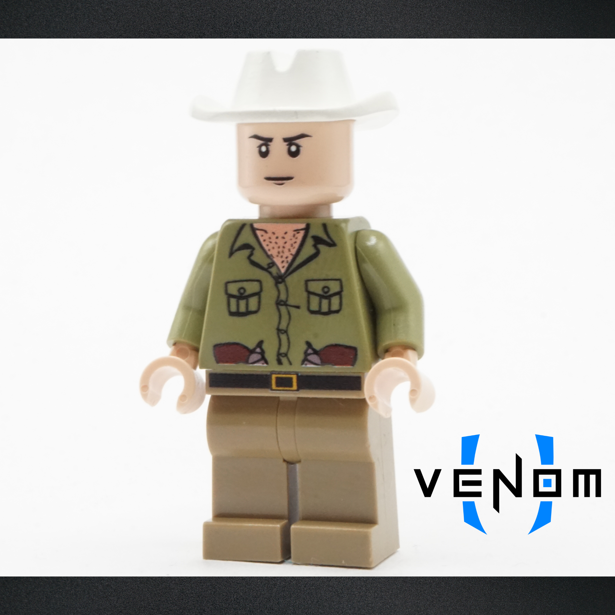 Olive Green Indy Explorer UV Printed Figure