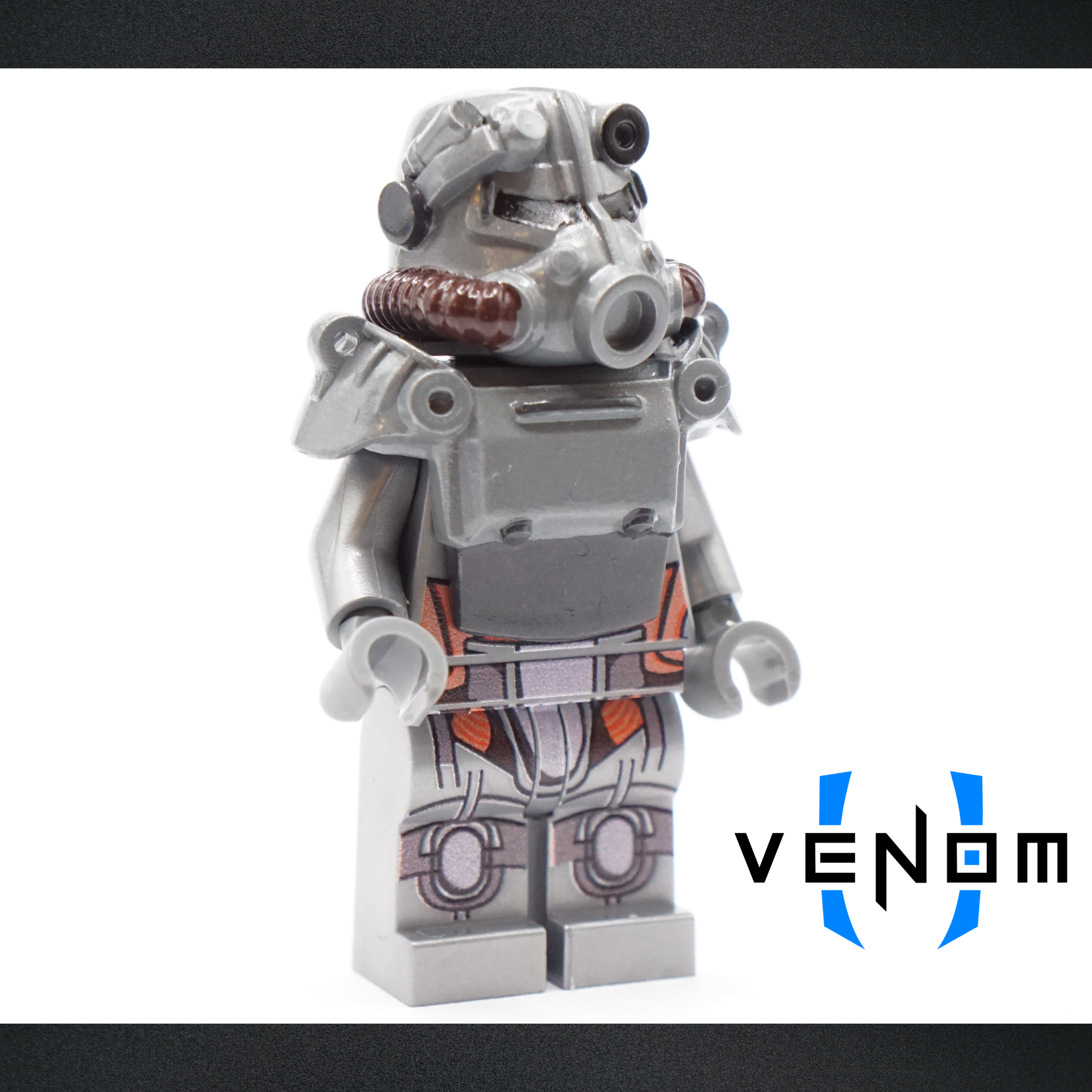 Silver Wasteland Combat Armor UV Printed Figure