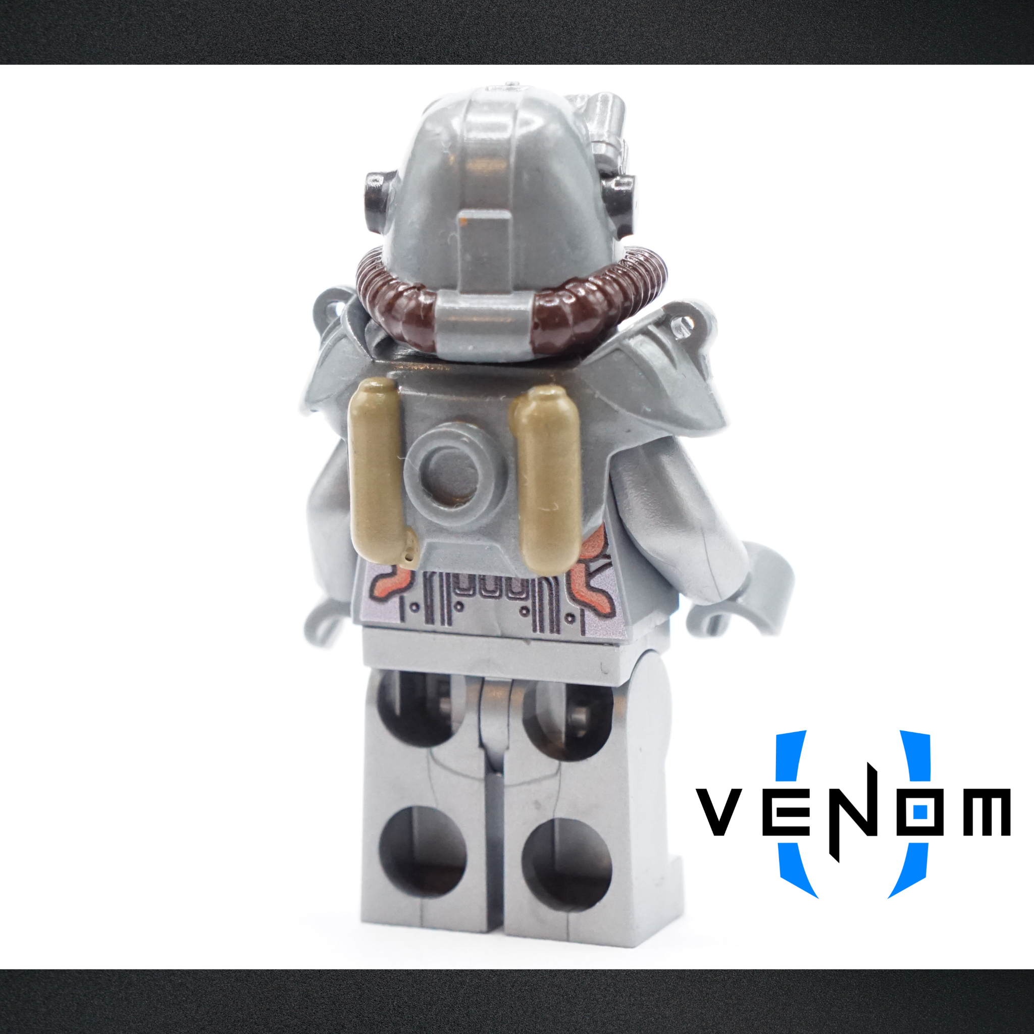 Silver Wasteland Combat Armor UV Printed Figure