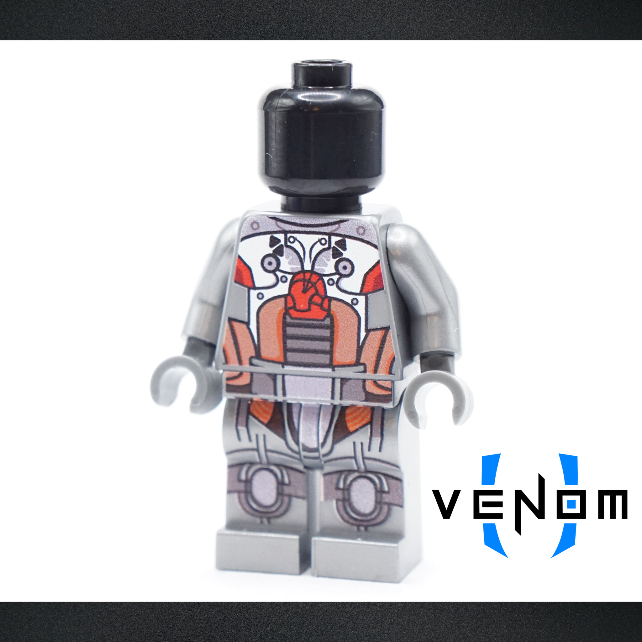 Silver Wasteland Combat Armor UV Printed Figure