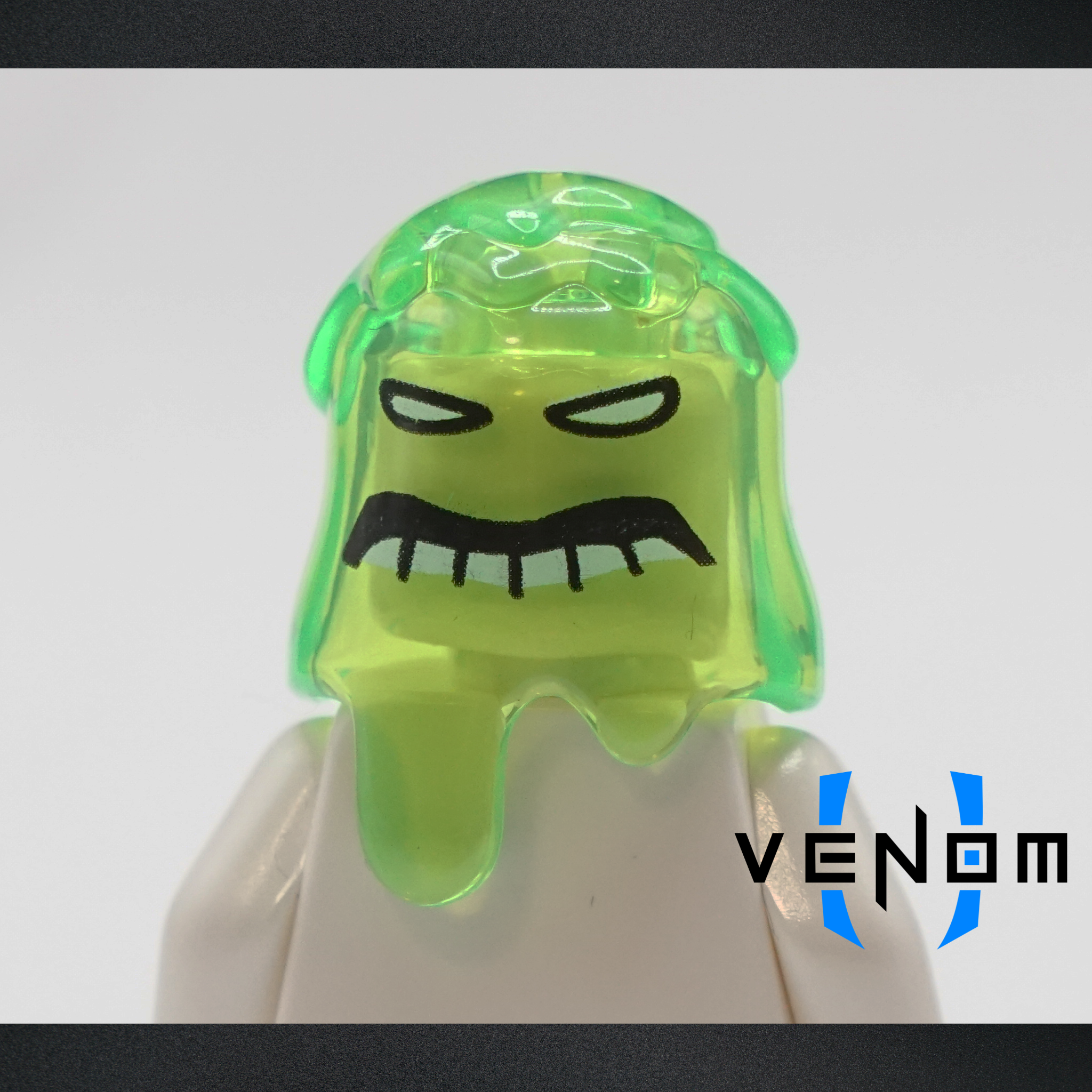 Trans-Green Standard Mudface Pad Printed Headgear