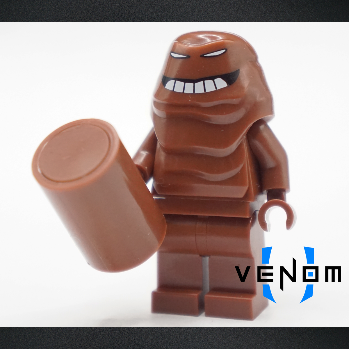 Reddish Brown Smile Mudface IM Pad Printed Figure