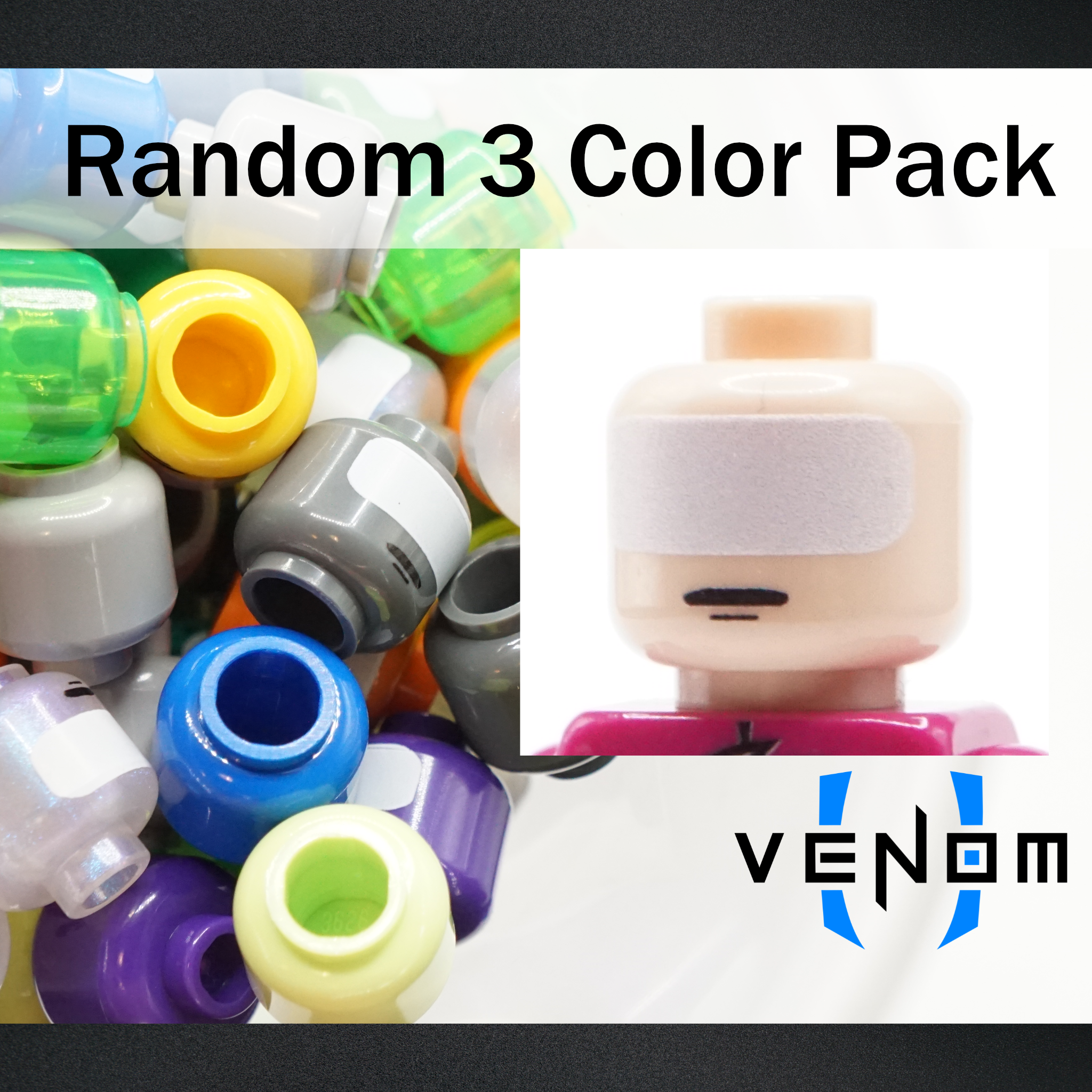 *RANDOM* 3 Pack Moth Pad Printed Head