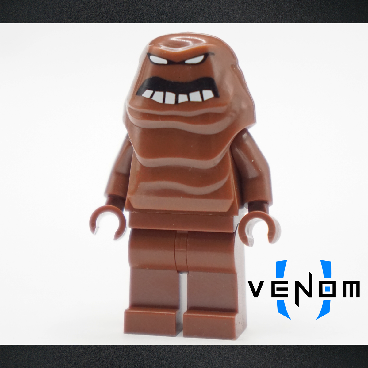 Reddish Brown Angry Mudface IM Pad Printed Figure