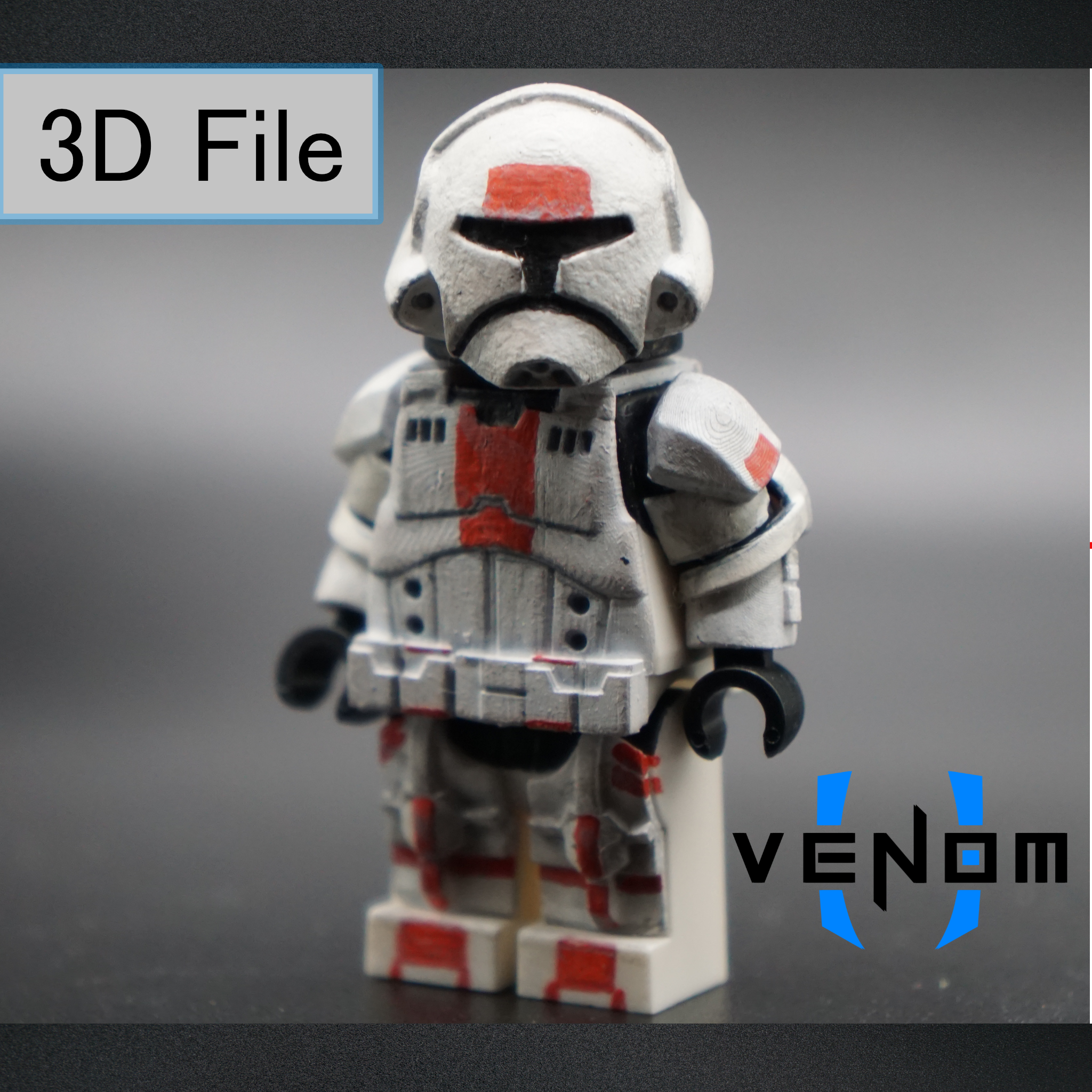 Custom Star Wars Old Republic Trooper Figure 3D File* Legacy Old