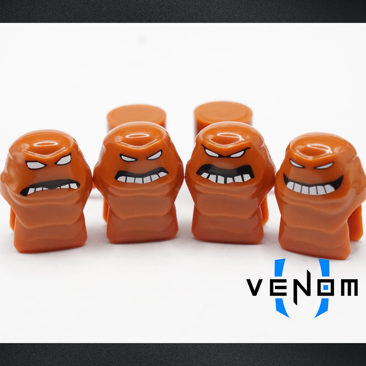 Dark Orange Mudface Injection Molded Headgear Bundle