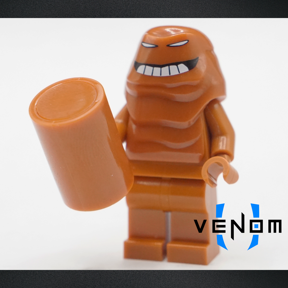 Dark Orange Smile Mudface IM Pad Printed Figure
