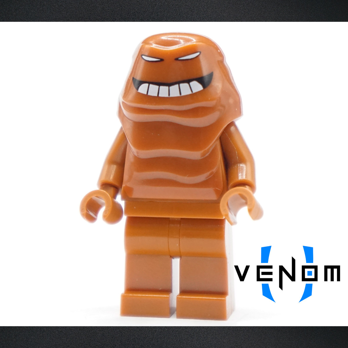 Dark Orange Smile Mudface IM Pad Printed Figure